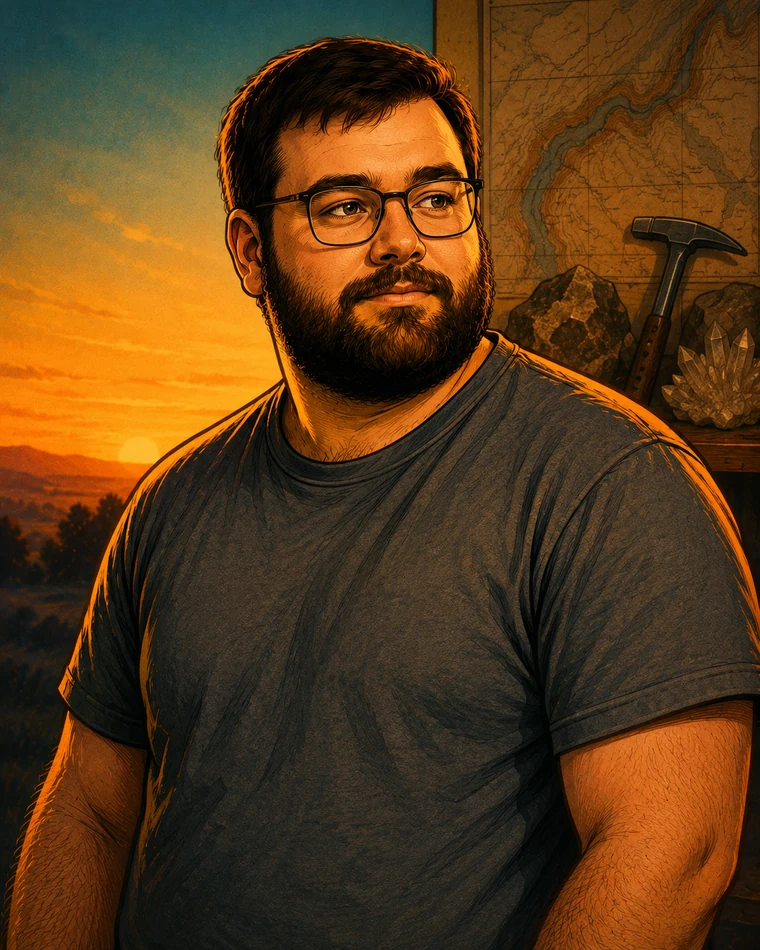 Stylized portrait of Chip Atwell